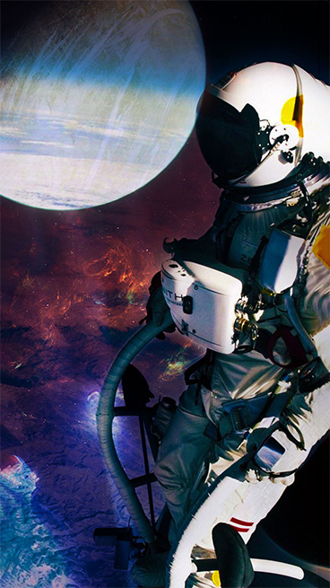 astronaut in space